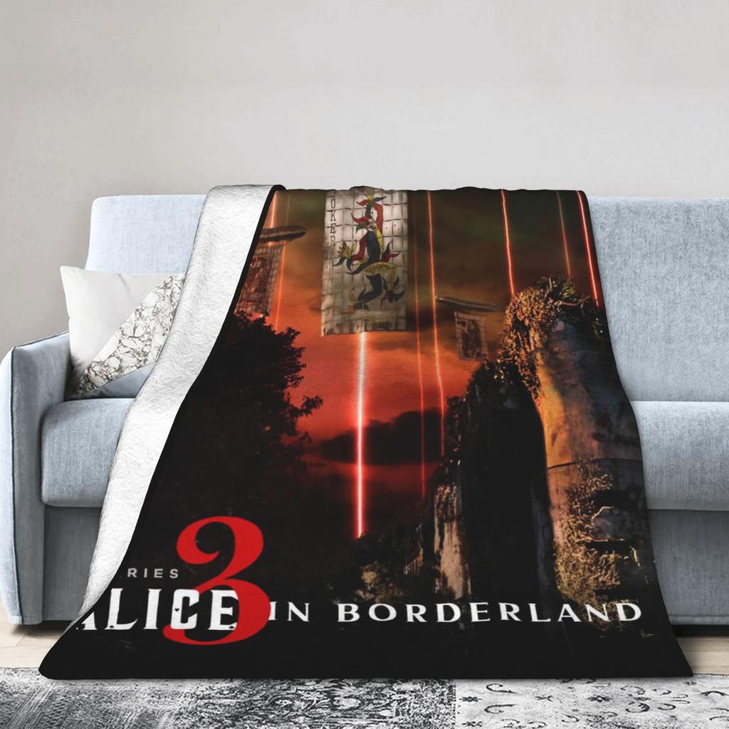 Alices In Borderland Drama Poster Blanket Quality Soft Warm Throw Blanket Winter Child Outdoor Novelty Bedspread