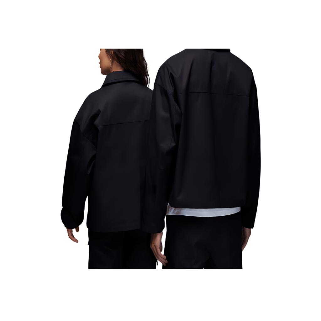 Jordan X J Balvin Collaboration FW23 Solid Color Jacket Coach Long Sleeve Unisex Outerwear Black FJ6136-010