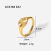 INS Geometric Stackable 18K Gold Plated Ring - Fashion Jewelry Gift
