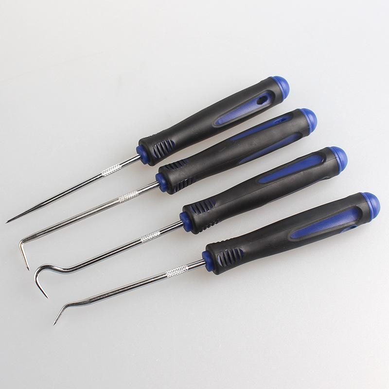 4/10Pcs Heavy Duty Pick Hook Tool Kit Rust Resistant Carbon Steel Maintenance Set for Automotive Repair Garage Work