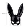 Schwarze Hasenohren Hasenmaske Damen Maskenball Anime Cosplay Hasenmaske Requisiten