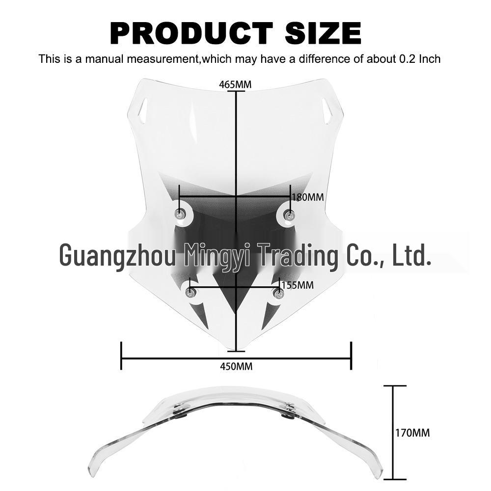Verbesserte rauchtransparente Frontscheibe für Loncin Voge DS525X 525DSX