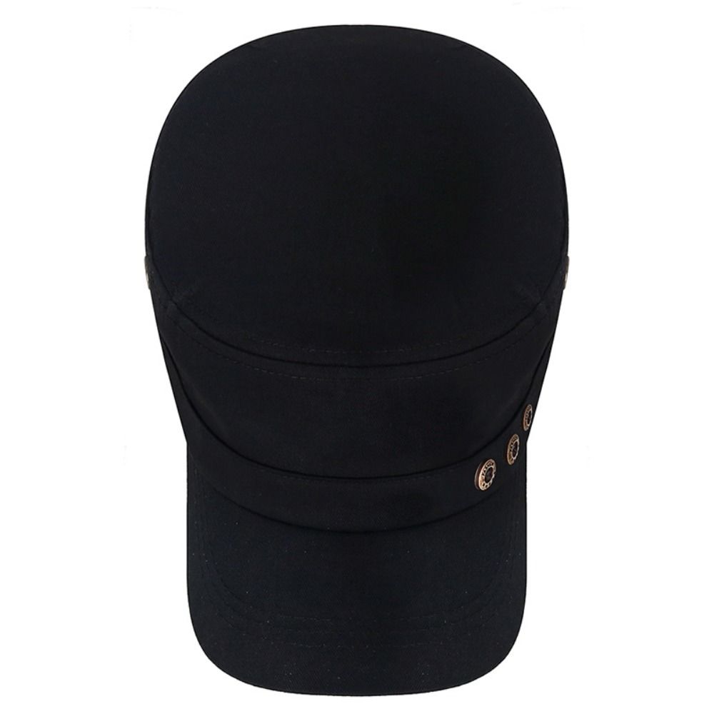 

Breathable Cadet Hat Adjustable Flat Top Cap Spring Summer Sun Hat Men