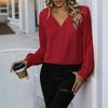 Fall Romantic and Elegant Style Casual Date Versatile Long-sleeved Blouse for Women