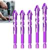 1/4/6Pcs Four-Edged Sawtooth Drill Bits High Hardness Rust Resistant Multifunctional Four Blade Serrated Eccentric Drill Bits