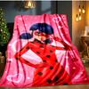 Ladybug Magic Adventure Blanket Flannel Throw for Sofa, Indoor, Camping, Living Room, Office, Chair, And Bed Soft Birthday Gift