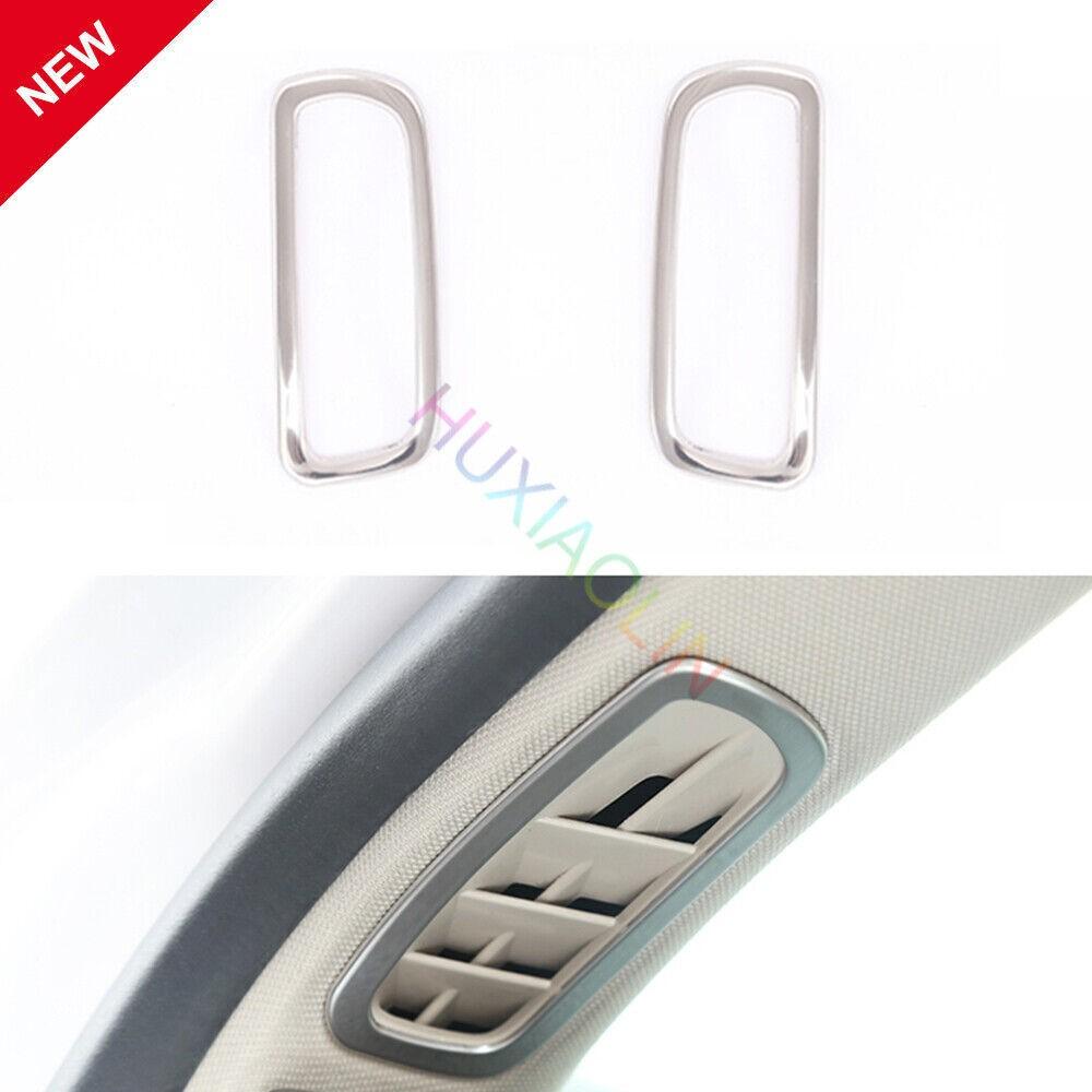 Fit For Lincoln MKZ 17-2020 Silver Titanium A Pillar Air Outlet Vent Cover Trim