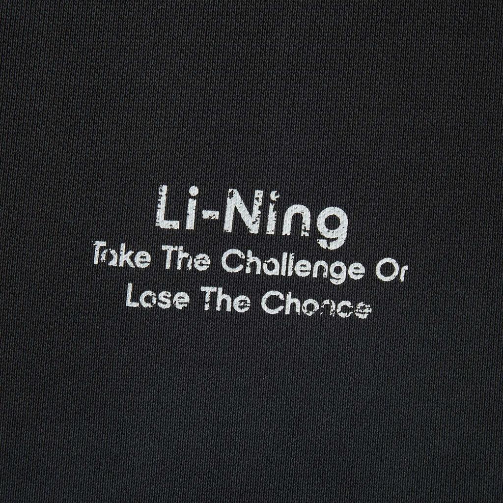 Li Ning Sports Lifestyle Series Letter Round Neck Comfortable Breathable Versatile Casual Loose Sweatshirt Unisex sweatshirt AWDV415-1