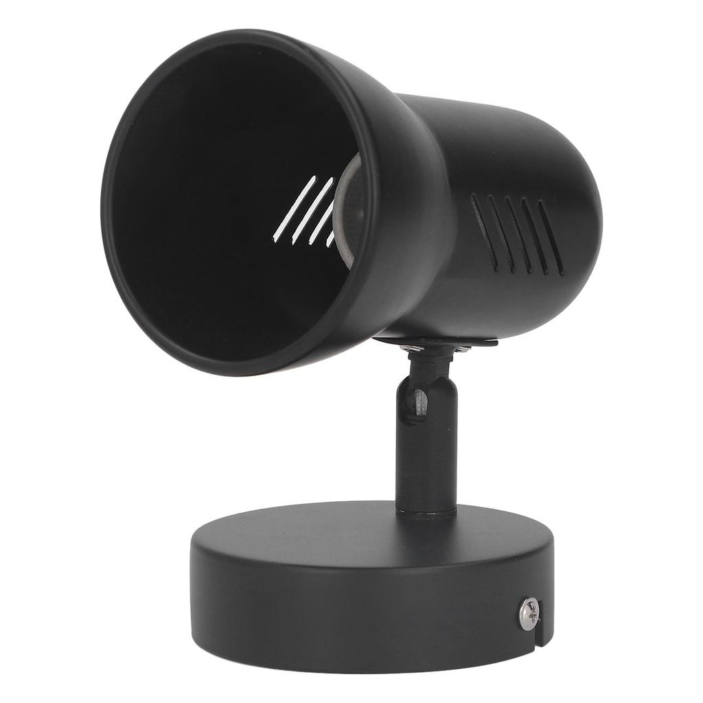 Wall Light Bulb Holder E26 Rotatable Matte Black Easy Installation Wall Mounted Bulb Socket for