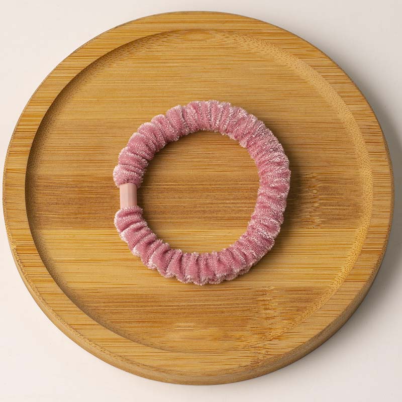 New Winter Solid Color Plush Hair Rope for Women Girls Simple Elastic High Ponytail Rubber Band Hair Accessories