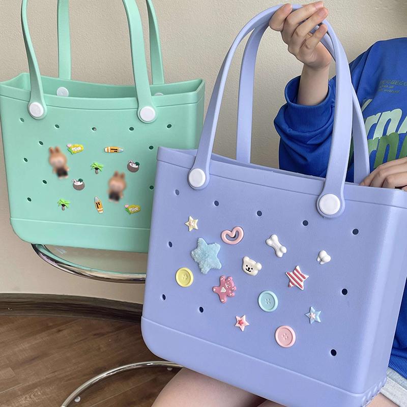 EVA Strand Bogg Tas Waterdichte Zomer Opbergmand voor Buiten Reizen Picknicktas Dames Shopping Tote Bag Rubber Handtas