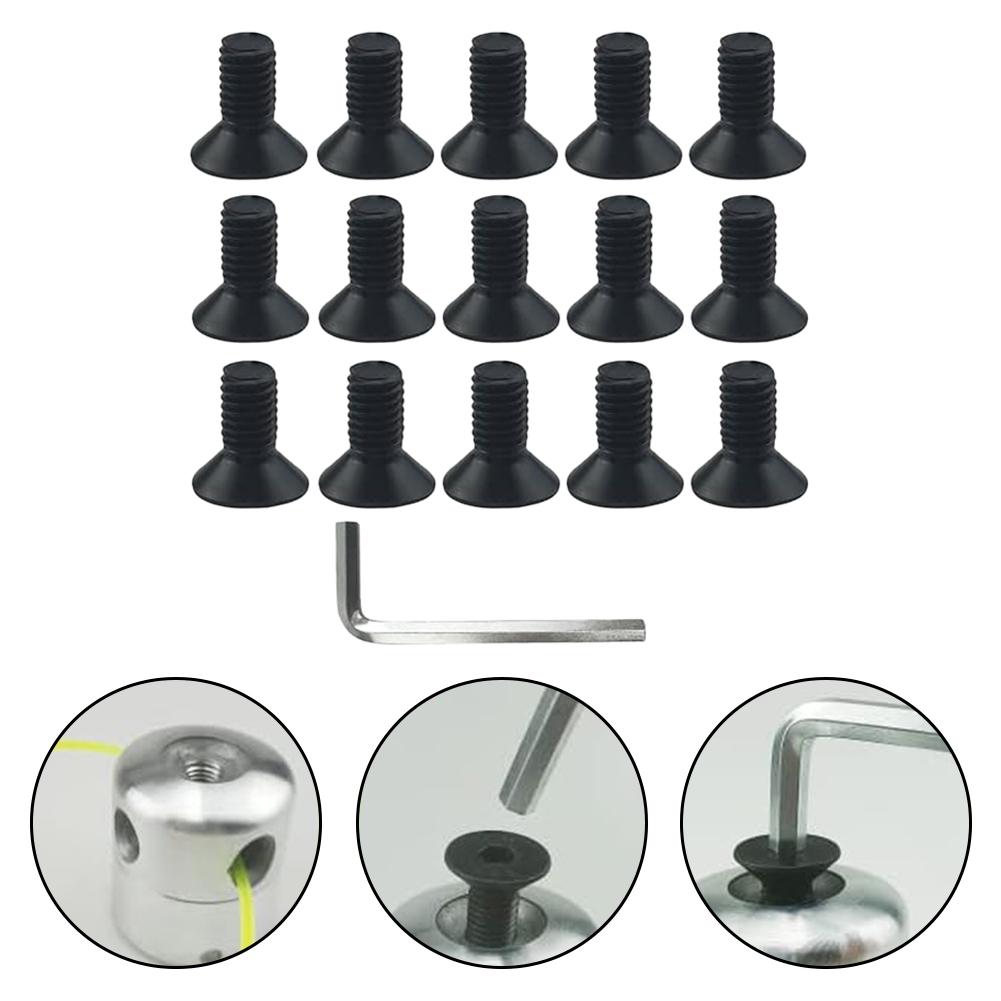 Accessoire Outil de Jardin Tête de Coupe-Herbe Entretien Jardin Installation Facile Coupe-Broussailles 15 Vis Incluses
