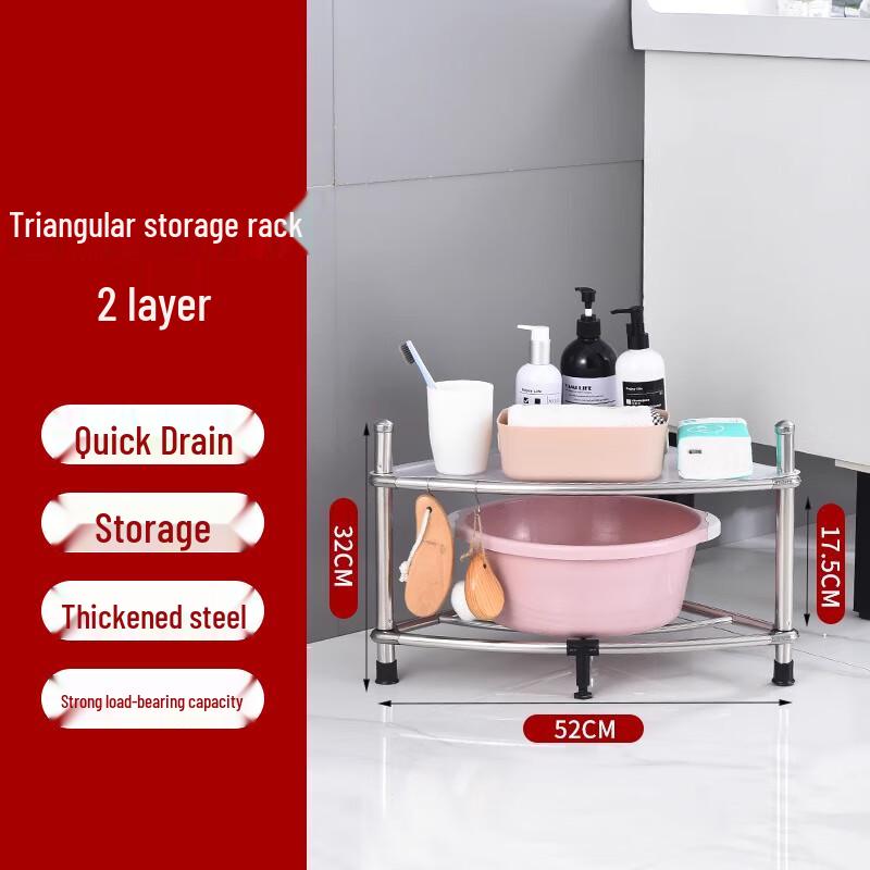 Homeglen Stainless Steel Corner Shelf