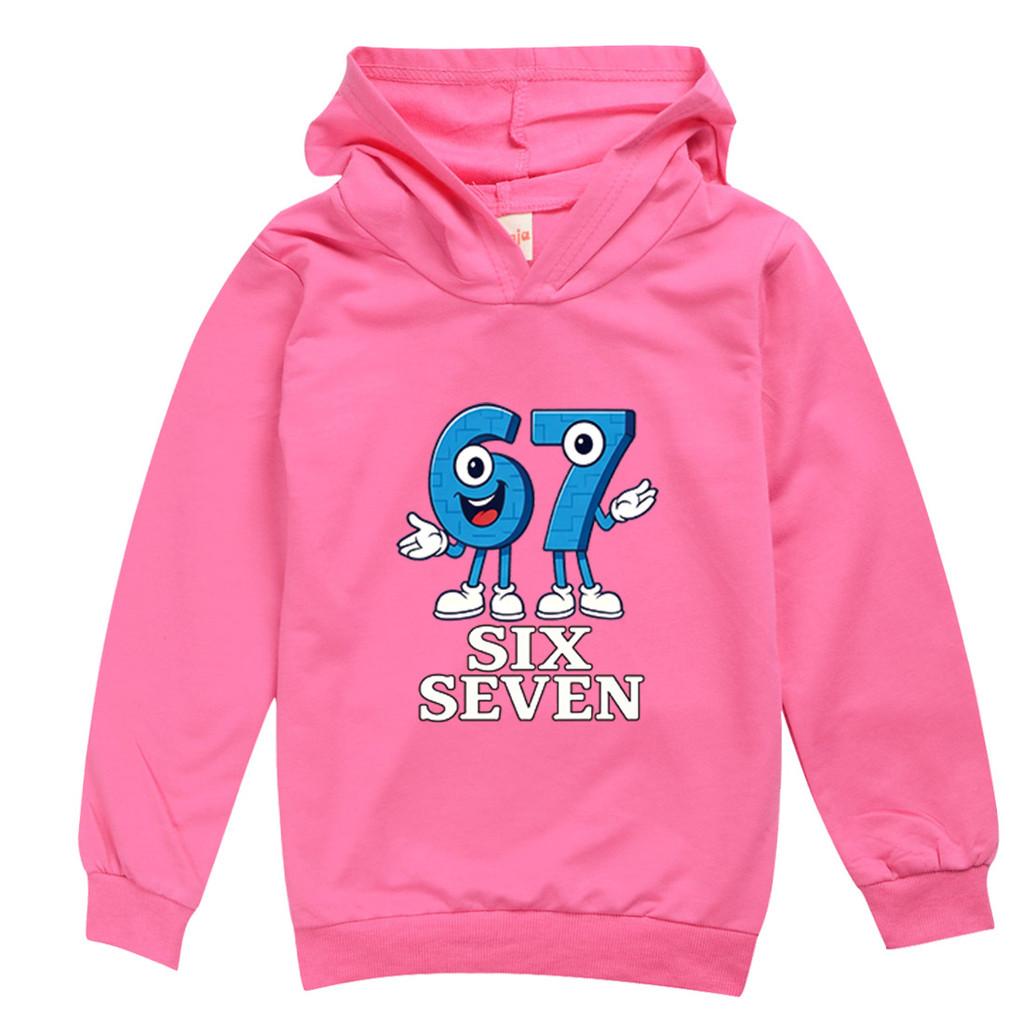 9194 Dětská Chlapecká Dívčí Ukrást Mozkovou Hnilobu 67 Šest Sedm Potištěná Ležérní Mikina s Dlouhým Rukávem