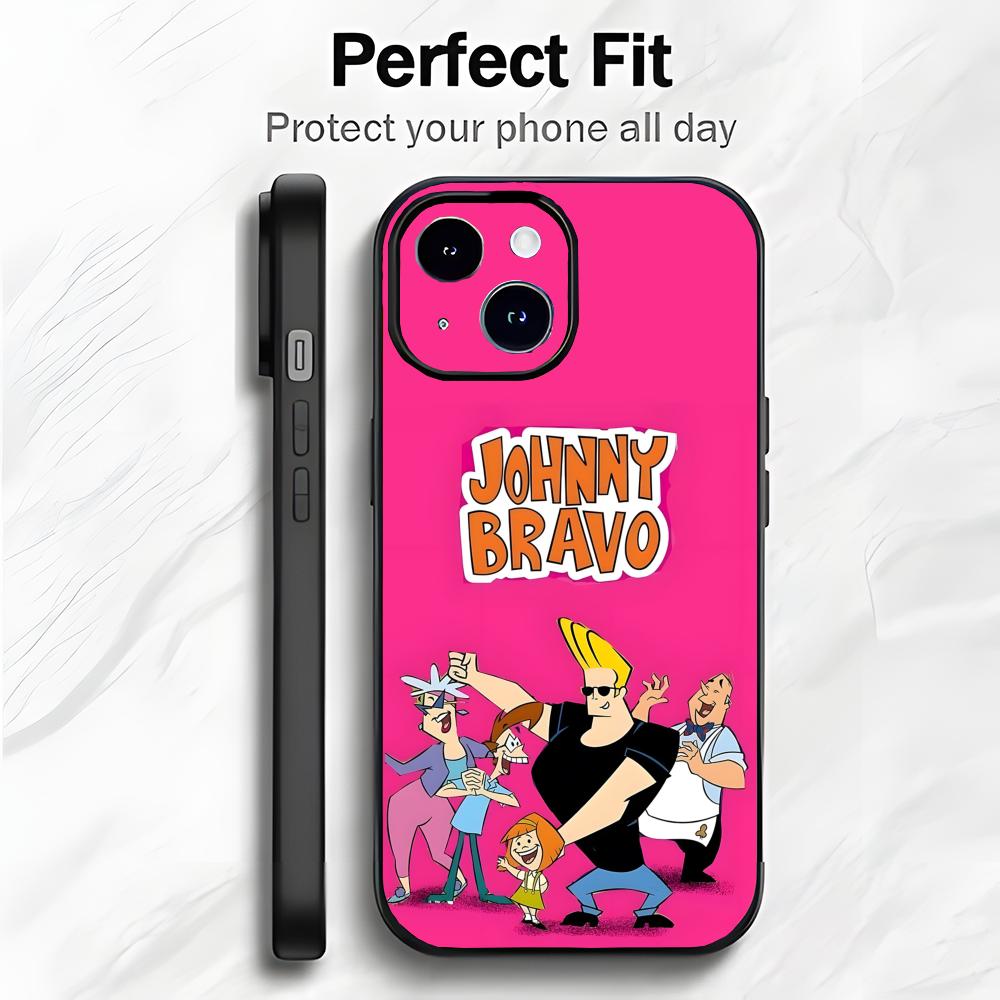 

Funny Anime J-johnny bravo Phone Case Phone Case Soft Packaging Lightweight For iPhone17 16 15 14 13ProMax iphone12promax