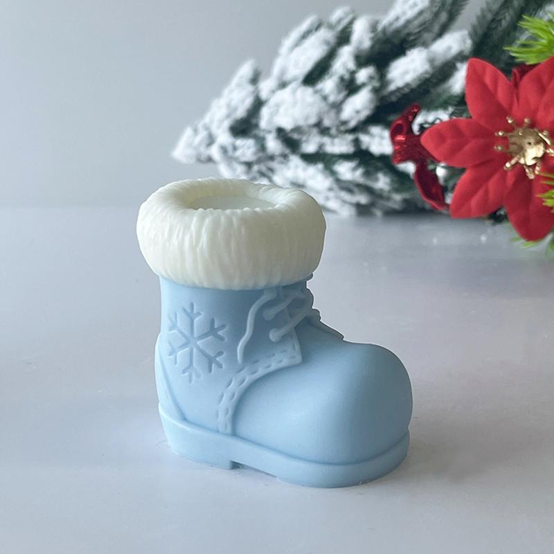 Christmas Handmade Candles Party Decoration Aromatherapy Christmas Gift Room Fragrance Festive Atmosphere 6x6.5x4.5cm