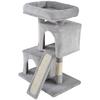 Cat Tree for Indoor Cats 81cm Cat Scratching Post Scratch Board Kitten Tower Climbing Frame Grey