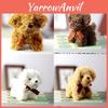 Adorable Teddy Dog Plush Keychain Miniature Stuffed Animal Bag Accessory 12cm