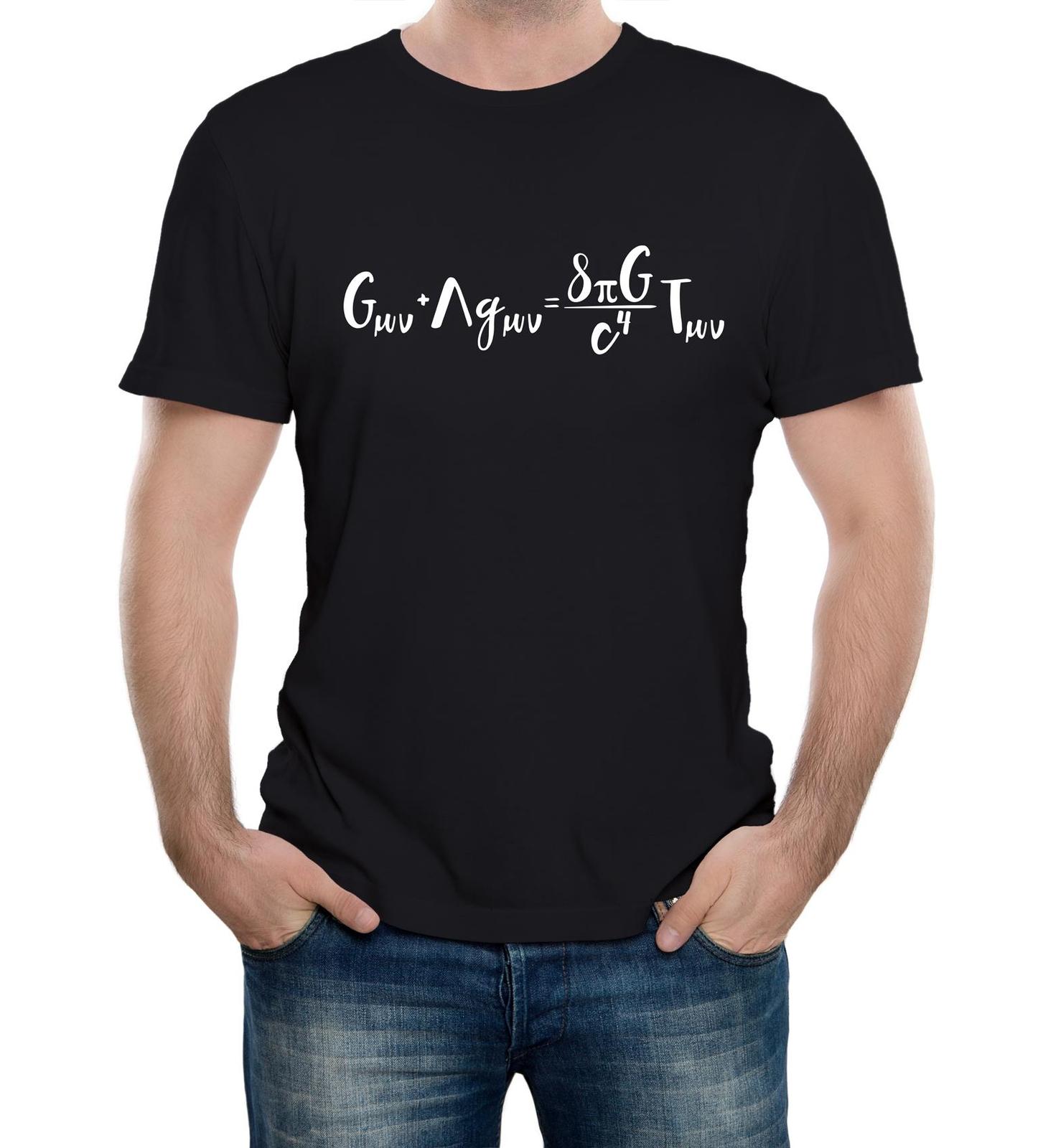 Einstein s Field Equations Mens T-Shirt Mens Womens Tees Top Science Physics Genius Relativity 3XL