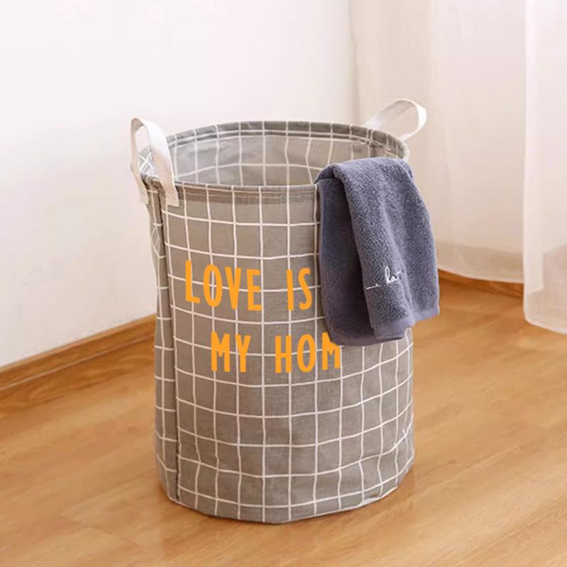 Household Fabric Laundry Basket Laundry Basket Foldable Laundry Basket Storage Basket for Dirty Clothes Storage Bucket Laundry Basket