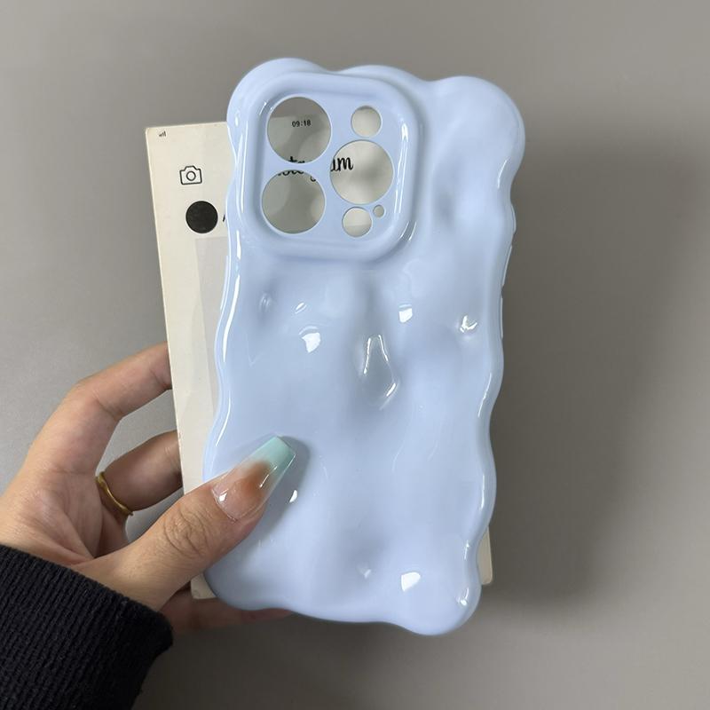 

Глянцевый 3D-чехол с узором метеорита конфетного цвета для iPhone 16 Pro Max 17 Air 15 Plus 13 14 12 11, противоударная задняя крышка синий