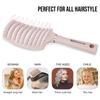 BEWAVE Hair Brush for Blow Breathable Curved Detangling Brush for Men and and Straight Pink Drying, Women, Wet, Dry, Curly, Thick, Hair,