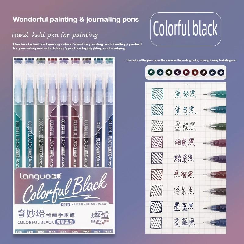 Languo 216 Colori Penna Manuale Multicolore 1,0 mm Colore Morandi Set di Penne Gel e Pennarelli Cancelleria Ufficio Forniture Scolastiche