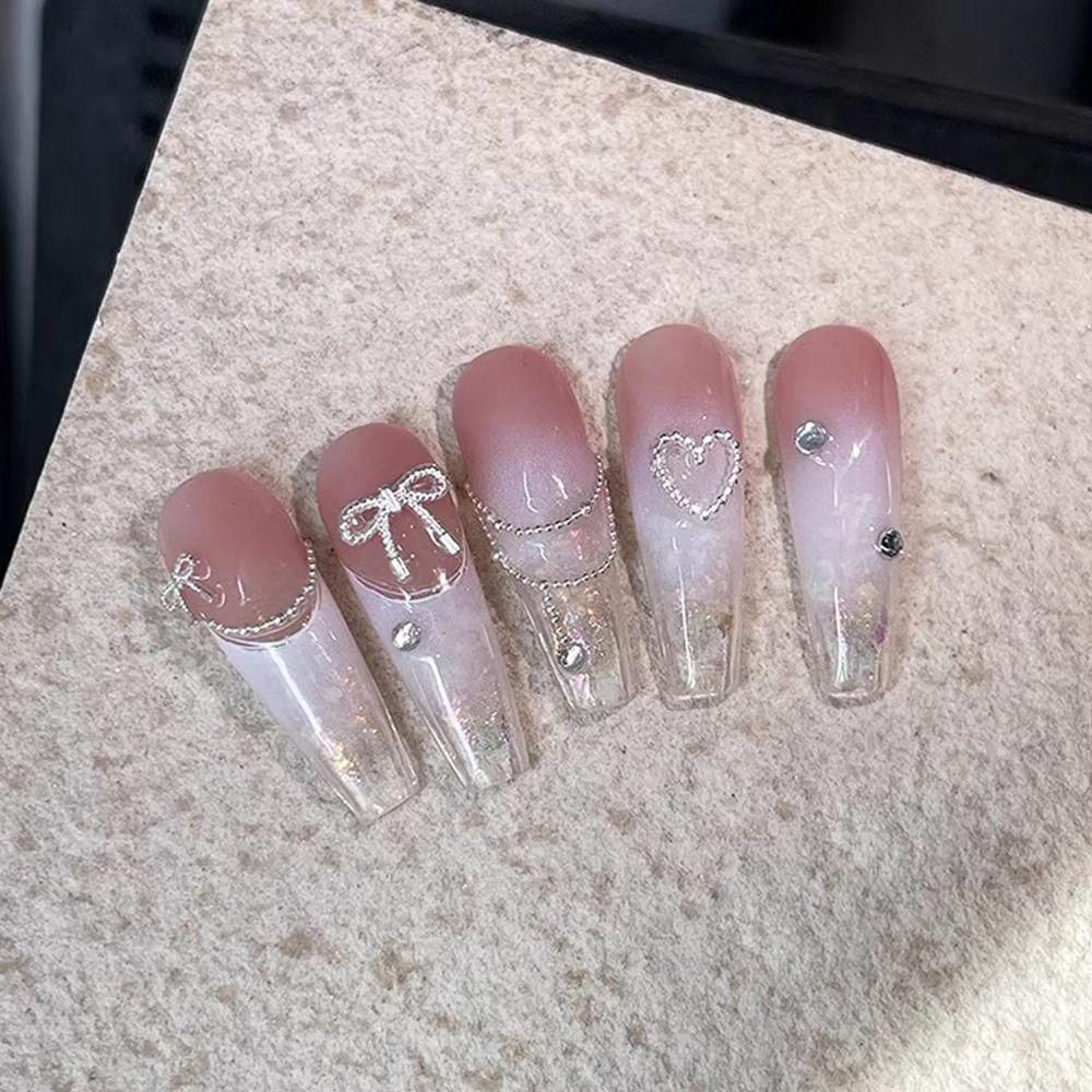 10 st/påse Mini Kärlek Nageldekorationer Superglänsande Nagelkortsdekorationer DIY Manikyrdesign Tillbehör