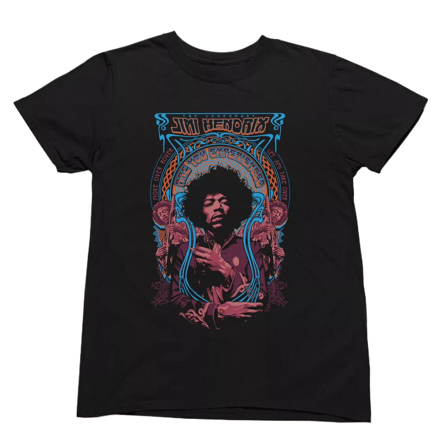 2026 SpringSummer Jimmy Hendrix Pattern Psychedelic Rock Art Pattern MensWomens Roundneck TShirt S