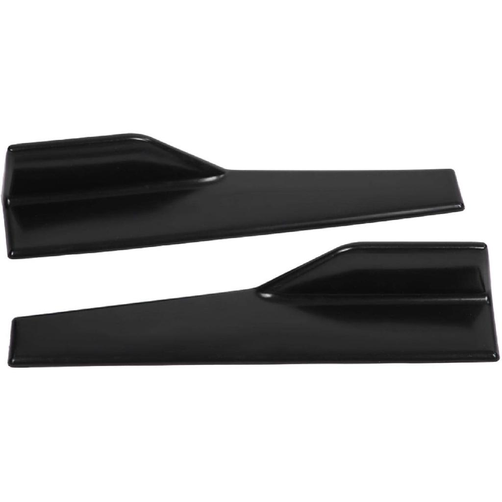 Acouto Universal Car Side Skirt Splitters, 2 pcs Car Universal Glossy Black Side Skirt Rocker Splitter Winglet Canard Diffuser, Decorative