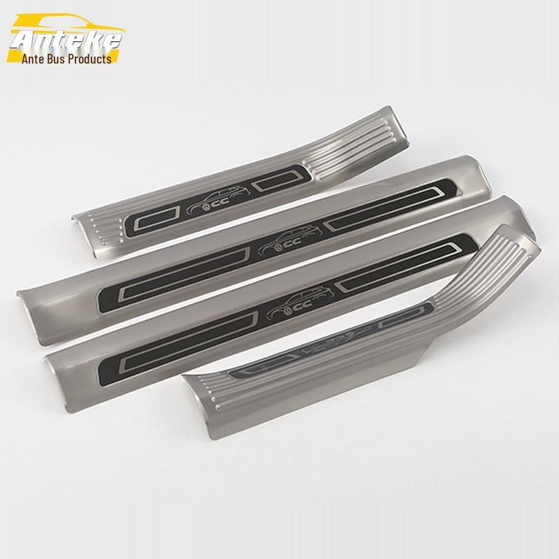 18 CC Bright Sill & Bumper Trunk Anti-Scratch Welcome Pedal Stickers