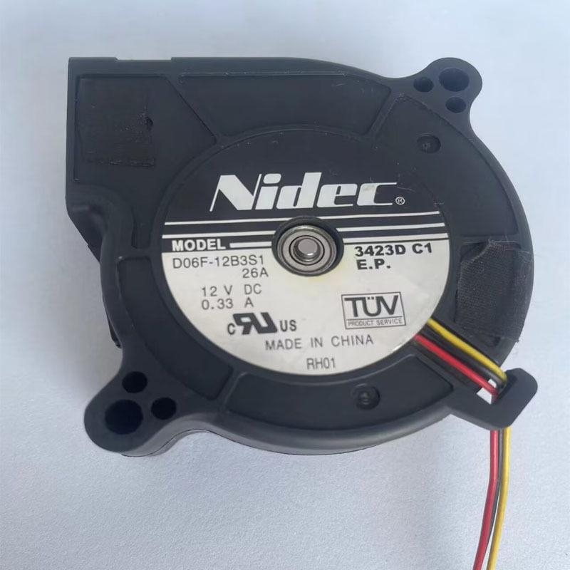 NIDEC D06F-12B3S1 6cm 12V Centrifugal Cooling Fan for Projectors