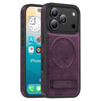 For IPhone 11 12 13 14 15 16 17 Pro Ma/AIR 16E 16 15 Plus Wireless Charging Case Leather Phone Case Protective Cover