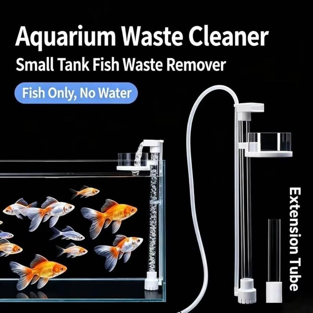 Adjustable Lenght Aquarium Fish Poop Cleaner Filter Detachable Poop Cleaner