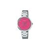 STANDARD Series 30 Meters Waterproof Quartz Movement Stainless Steel Strap Japanese and Korean Watch Women's Watch Pink Dial LTP-E01D-4A