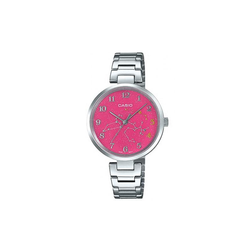 

Casio STANDARD series 30 meters waterproof quartz movement stainless steel strap Japanese and Korean watch women s watch pink dial LTP-E01D-4A розовый