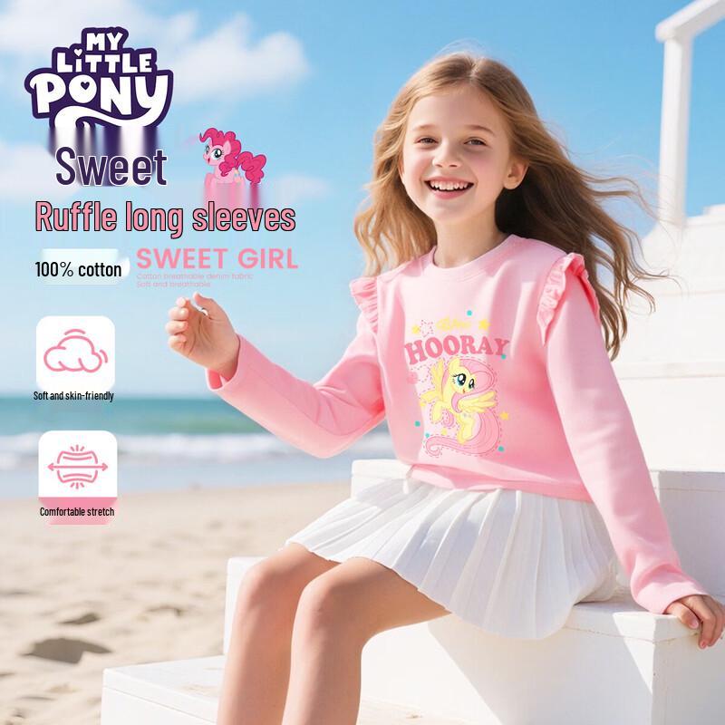 

Хлопковая футболка с длинным рукавом для девочек My Little Pony 140