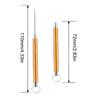 1Pcs Titanium Alloy Telescopic Toothpick Keychain Pendant Gift Fruit Fork Camping Toothpick Holder Unpacking Tool