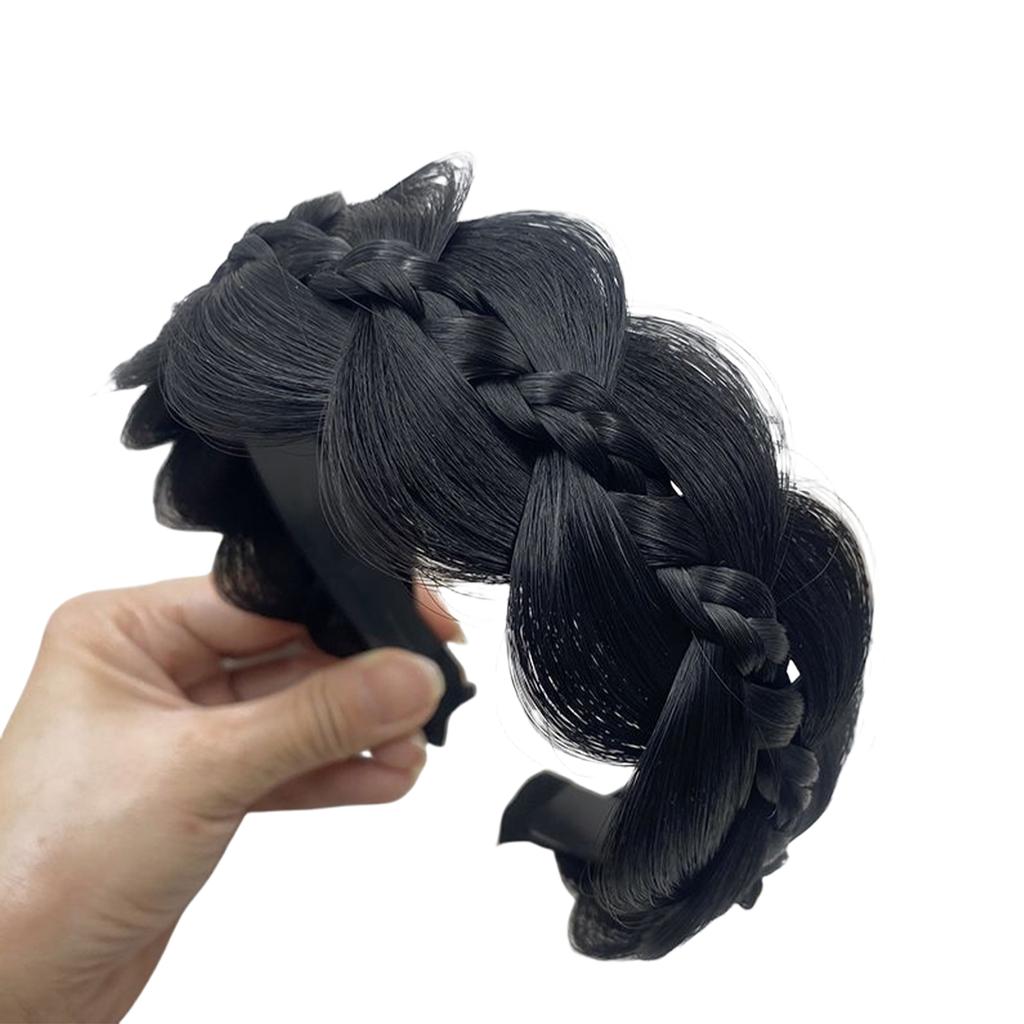 Elegant Fishbone Braid Headband For Effortlessly Hairstyle And Comfortable Synthetic Fiber Wig Hairband All Matching