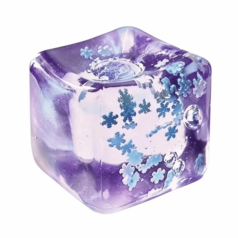 Slow Rebound Ice Cube Squishy Toy Glitter Cube Fidget Toy Cube Squeeze Toy  Birthday Party Favor