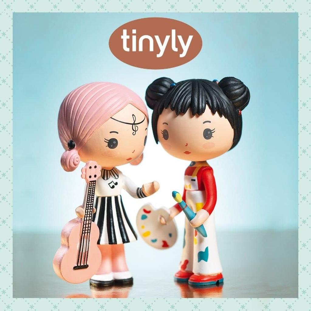 DJECO tinyly Teeny Sydney & Jick κούκλα κούκλα κουκλόσπιτο εκπαιδευτικό παιχνίδι χαριτωμένο σκανδιναβικό κομψό Μοντεσσόρι ηλικία 4 5 6 7 8 9 10 κορίτσια είσοδος νηπιαγωγείο