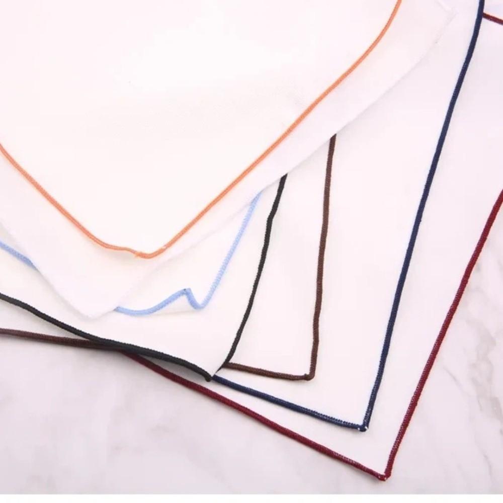 Square Plain White Pocket Cotton Handkerchief Small Suit Pocket Towel Cloth Decoration