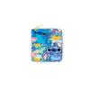Stitch PU Short Zip Wallet Cute Card Holder Coin Purse for Women Students 6pcs