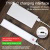 Ultra-thin Motion Sensor Under Cabinet Lights Wireless LED Light USB Rechargeable Kitchen Wardrobe Bedroom Cabinet Lighting