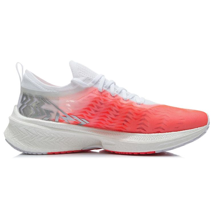 Li Ning Feidian Discovery Slip Resistant Abrasion Resistant Low Top Running Shoes Men's Neon Fruit Red ARMR005-13