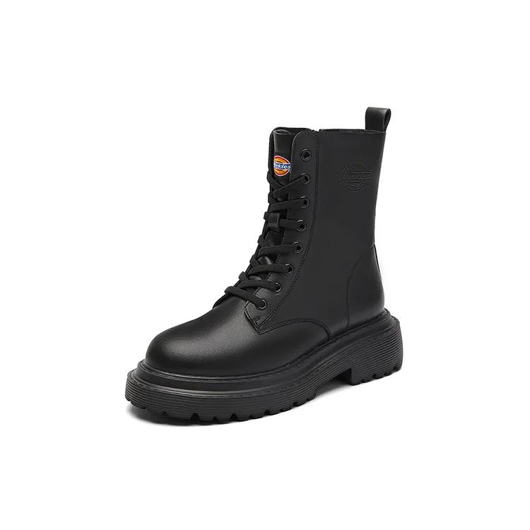 Dickies Короткие Боевые Ботинки Женские Черные (унисекс) Боевые сапоги