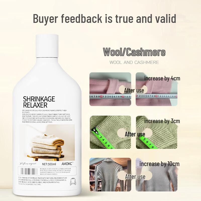 AMOKC Wool & Cashmere Sweater Restoration and Fluffing Agent