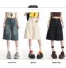Women's High-Waist Loose Wide-Leg Cropped Jeans - Summer 2025 Slimming Straight Fit