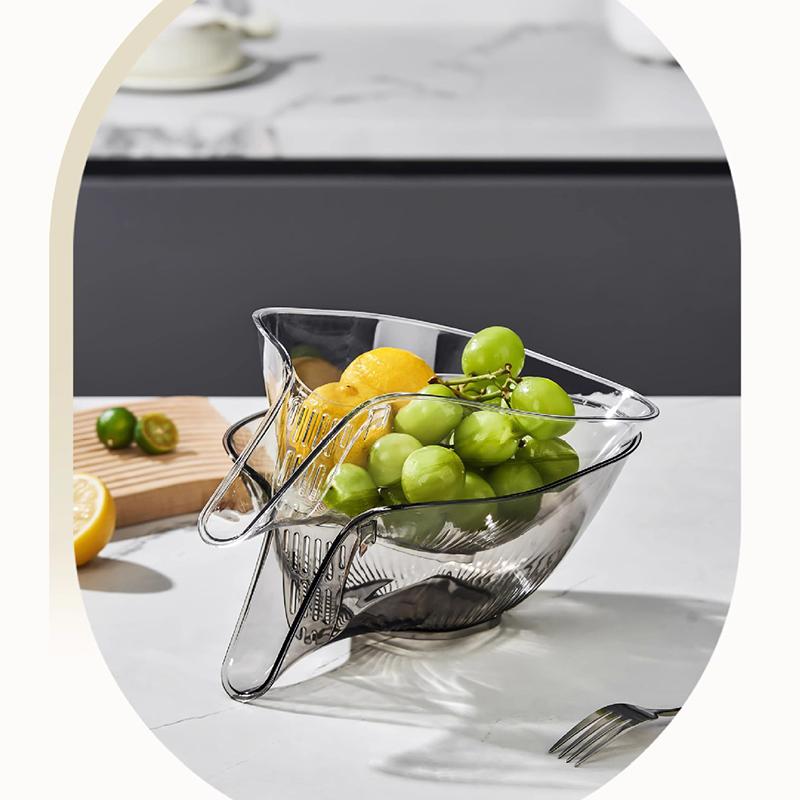 Multifunctional Washing Drain Basket Household Vegetable Basin Kitchen Washing Fruit Plate Cleaning Gadget Kitchen Accessories