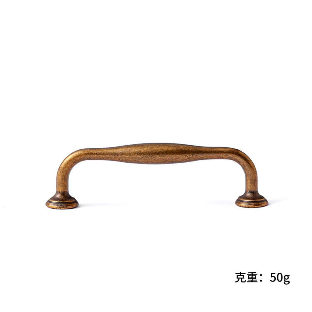 Retro Copper Antique Cabinet Drawers Handles Italian French Minimalist Light Luxury Furniture Wardrobe Door Pulls Vintage Home D